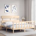 vidaXL Posteľ bez matraca 160x200 cm masívna borovica