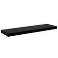 vidaXL Plávajúce nástenné police 2ks, lesklé čierne 80x23,5x3,8cm, MDF