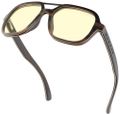 GUNNAR kancelářske/herní brýle HUMBOLDT EBONY * jantárová skla * BLF 65 * GUNNAR focus Brýle, kancelárské, herní, cerno-cervené obroucky, jantarová skla