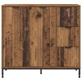 vidaXL Servírovacia skriňa Staré drevo 89,5 x 33 x 82 cm