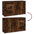 vidaXL Komoda dymový dub 100x33x59,5 cm spracované drevo