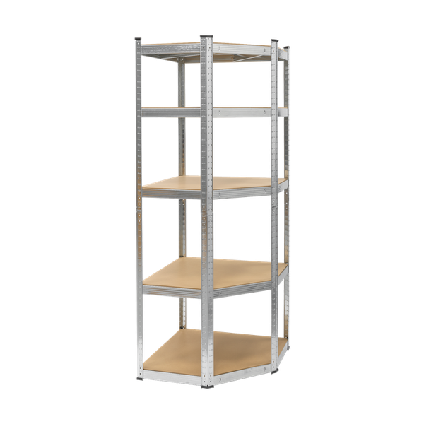 Kovový skladovací regál Atos RB-1254 180x40x70 strieborný
