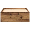 vidaXL Rám postele Staré drevo 100 x 200 cm Kompozitné drevo