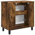 vidaXL Kozmetický stolík do kúpeľne Dymový dub 60 x 35 x 60 cm