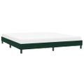 vidaXL Rám postele bez matraca Tmavo zelená 200x220 cm Zamat