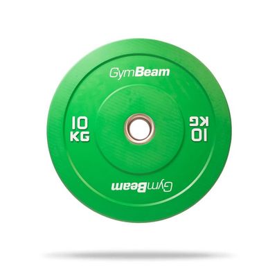 Gumový kotúč Bumper 51 mm - GymBeam, zelená, 10 kg
