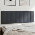 vidaXL Vankúš na čelo postele Hanko tmavosivý 137 cm zamat