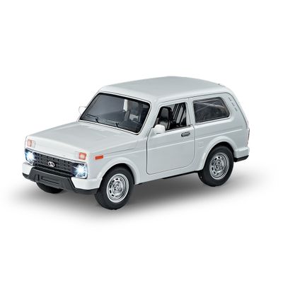 Auto biele so zvukom a svetlom