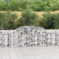 vidaXL Oblúkové gabionové koše 5 ks 300x30x80/100cm pozinkované železo