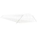 vidaXL Fóliovník s oceľovým rámom biely 96 m² 24x4x2 m