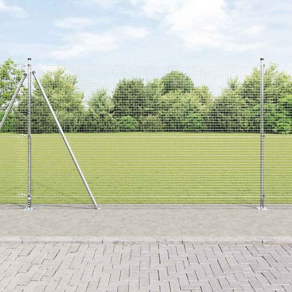 vidaXL Vonkajší zváraný drôtový plot s betónovým základom 10 x 1,4 m