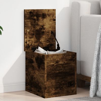 vidaXL Úložný box dymový dub 30x35x35 cm kompozitné drevo