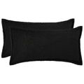vidaXL Poťah na podložku 2 pcs HOUTEN Čierna 40 x 70 cm Bouclé