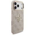 Guess 4G Big 4G Classic Logo Big Strap Metal Buttons case for iPhone 17 Pro Max pink
