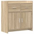 vidaXL Servírovacia skriňa Dub sonoma 75 x 36 x 80 cm Kompozitné drevo