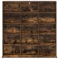 vidaXL CD Skrinka Dymový dub 96 x 23,5 x 97,5 cm Kompozitné drevo