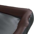 vidaXL Pelech pre psa čierny a hnedý 80x68x23 cm umelá koža