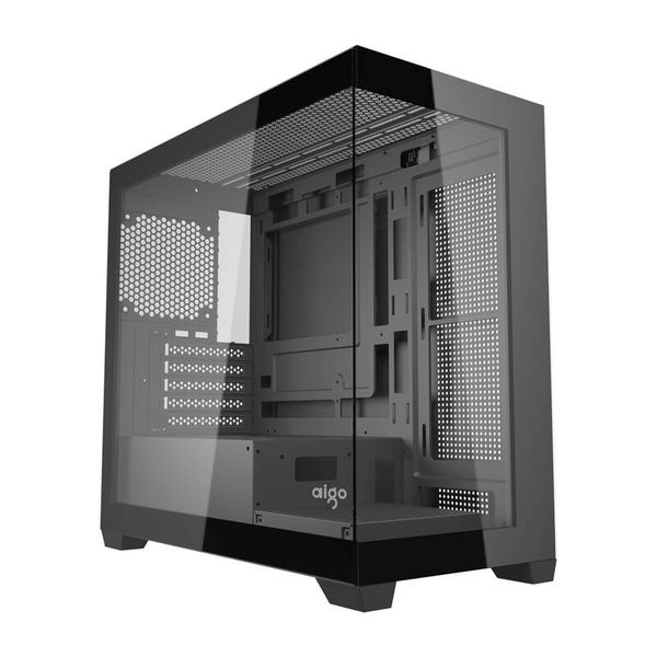 Počítačová skriňa Darkflash C218M + 6 ventilátorov ARGB (čierne)