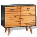 vidaXL Komoda z masívneho akáciového dreva 90x33,5x83 cm