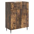 vidaXL Servírovacia skriňa Dymový dub 66 x 34,5 x 89,5 cm