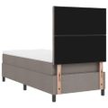 vidaXL Posteľ s pružinovým rámom Sivohnedá 100 x 200 cm látka
