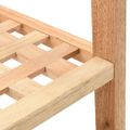 vidaXL Regál na topánky z masívneho orechového dreva 69x26x40 cm