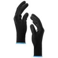 vidaXL Pracovné rukavice 24 ks Čierna 9 / l Polyester