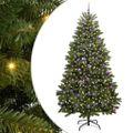 vidaXL Umelý Sklápací Vianočný Stromček Zelená 240 cm PVC a oceľ