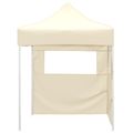 vidaXL Párty stan 200 x 200 x 315 cm Krémová Oxfordská látka