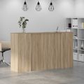 vidaXL Recepčný stôl dub sonoma 180x50x103,5 cm kompozitné drevo