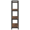 vidaXL Regál na knihy 80 x 30 x 120 cm Kompozitné drevo Staré drevo