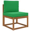 vidaXL Vankúš na vonkajšiu pohovku Polyester Zelená 60 x 60 cm