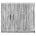 vidaXL Servírovacia skriňa Sivá sonoma 89 x 34,5 x 77 cm