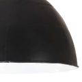 vidaXL Industriálna vintage závesná lampa 25W, čierna,okrúhla 31cm E27
