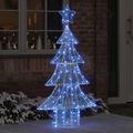 vidaXL Vianočný stromček 160 LED Modrá 150 cm Akryl