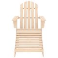 vidaXL Záhradná stolička Adirondack s otomanom jedľový masív