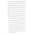 vidaXL Zebra roleta biela 145x200 cm šírka látky 140,9cm polyester