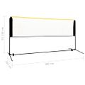 vidaXL Nastaviteľná bedmintonová sieť 300x103x94-158 cm kov