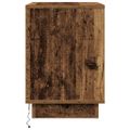vidaXL Nočný stolík Staré drevo 50 x 34,5 x 50 cm Kompozitné drevo