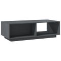 vidaXL Konferenčný stolík sivý 110x50x33,5 cm borovicový masív