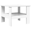 vidaXL Konferenčný stolík Biela 57 x 55 x 45 cm Kompozitné drevo