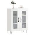vidaXL Komoda lesklá biela 69,5x34x90 cm spracované drevo
