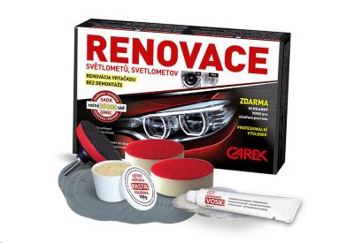 CAREX - sada na RENOVÁCIU plastových svetiel (VEĽKÁ)
