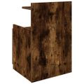 vidaXL Nočný stolík s 2 zásuvkami, dymový dub 40x36,5x62 cm