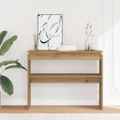 vidaXL Konzolový stolík Artisan Dub 102x30x80 cm Konštruktérske drevo