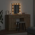 vidaXL Toaletný stolík Hnedá 50 x 41 x 135 cm Kompozitné drevo