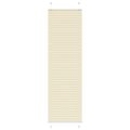 vidaXL Skladaná roleta krémová 55x200 cm šírka látky 54,4 cm polyester