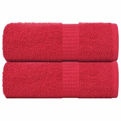 vidaXL Uteráky pre hostí FROGN 2 ks červené 30x50 cm 360 g/m²