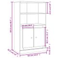 vidaXL Vysoká skrinka biela 60x35,5x103,5 cm kompozitné drevo
