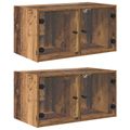 vidaXL Nástenné skrinky 2 ks 68 x 37 x 35 cm Kompozitné drevo